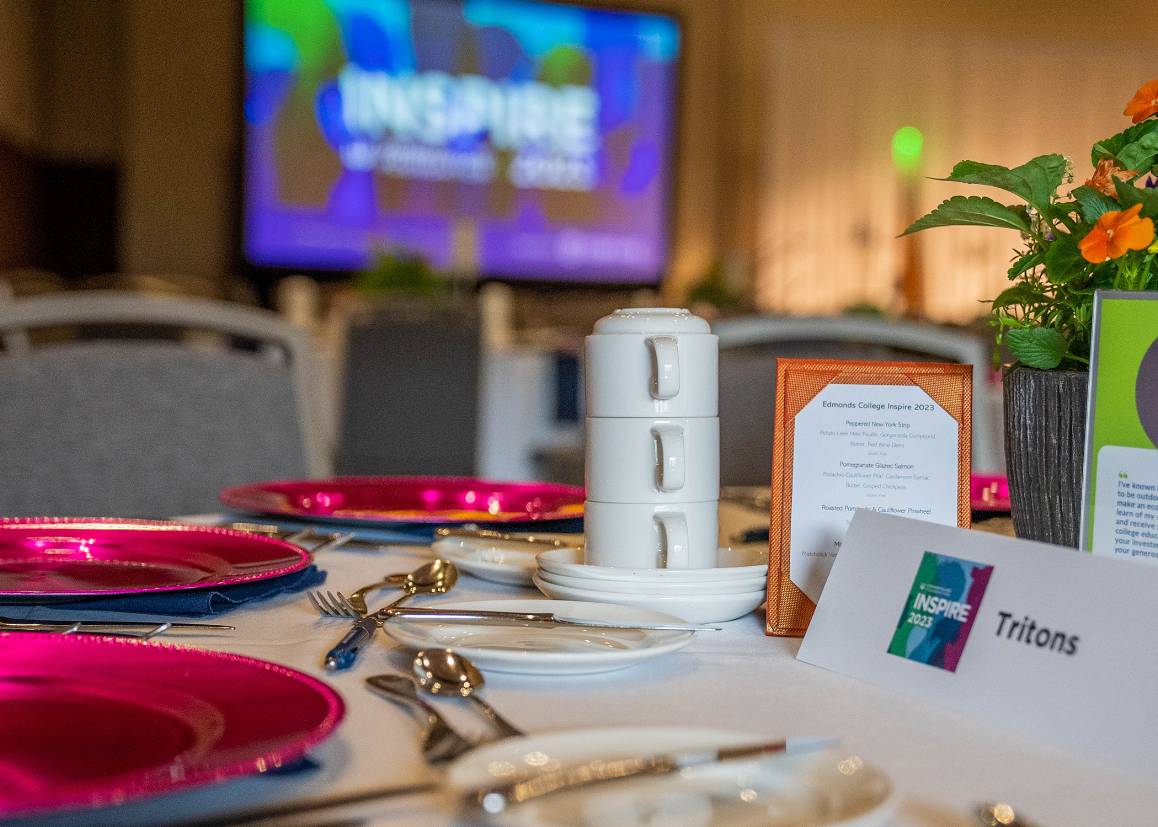 Proceeds from the INSPIRE gala benefit the Edmonds College Foundation and its mission to provide scholarships, emergency funding, and investments in educational opportunities. (Arutyun Sargsyan / Edmonds College)